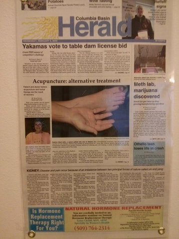 Front page of Columbia Basin Herald | Song's Acupuncture & Herbal Clinic